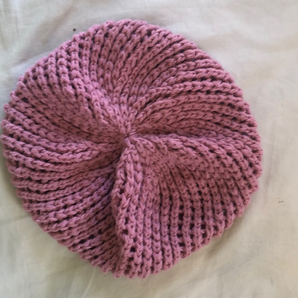 Urban Outfitters Floppy Pink Knit Beret